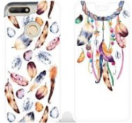 Flip case for mobile Huawei Y6 Prime 2018 - M003S Trap and colourful feathers - Phone Cover