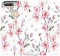 Phone Cover Flip mobile phone case Huawei Y6 Prime 2018 - M124S Pink flowers - Kryt na mobil