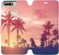 Flip mobile phone case Huawei Y6 Prime 2018 - M134P Palms and pink sky - Phone Cover