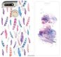 Flip case for mobile phone Huawei Y6 Prime 2018 - MR01S Girl made of watercolours and feathers - Phone Cover