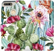 Flip mobile phone case Huawei Y6 Prime 2018 - MG09S Cacti and flowers - Phone Cover
