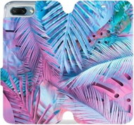 Flip case for Honor 10 - MG10S Purple and blue leaves - Phone Cover