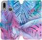 Flip case for Huawei P20 Lite - MG10S Purple and blue leaves - Phone Cover