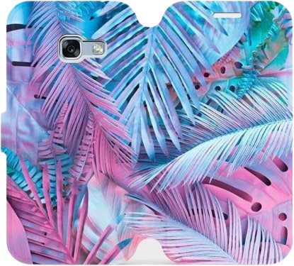 Flip case for Samsung Galaxy A3 2017 - MG10S Purple and blue leaves - Phone Cover - Main image