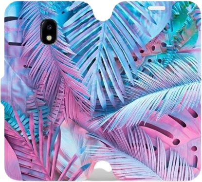 Flip case for Samsung Galaxy J3 2017 - MG10S Purple and blue leaves - Phone Cover - Main image