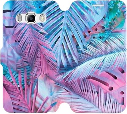 Flip case for Samsung Galaxy J5 2016 - MG10S Purple and blue leaves - Phone Cover - Main image