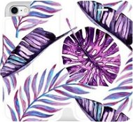 Flip case for Apple iPhone 7 - MG12S Large purple leaves - Phone Cover