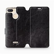 Flip case for Xiaomi Redmi 6 in Black&Gray with grey interior - Phone Cover