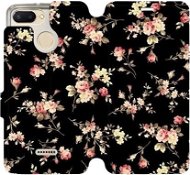 Flip case for Xiaomi Redmi 6 - VD02S Flowers on black - Phone Cover