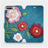 Flip case for Honor 7A - MD05P Denim flowers - Phone Cover