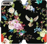 Phone Cover Flip case for Honor 7A - VD09S Birds and flowers - Kryt na mobil