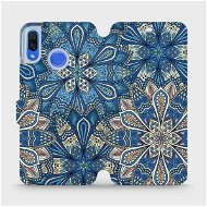 Flip mobile phone case Huawei Nova 3 - V108P Blue mandala flowers - Phone Cover