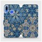 Phone Cover Flip mobile phone case Huawei Nova 3 - V108P Blue mandala flowers - Kryt na mobil