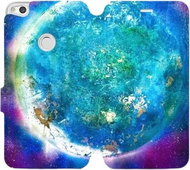 Flip case for mobile Huawei P9 Lite 2017 - MF05P Blue planet - Phone Cover