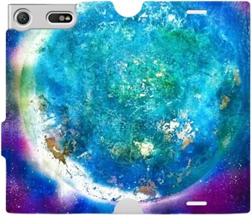 Flip case for Sony Xperia XZ1 Compact - MF05P Blue planet - Phone Cover - Main image