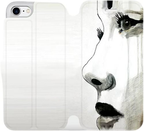 Flip case for Apple iPhone 8 - MF08S Face of a girl - Phone Cover - Main image