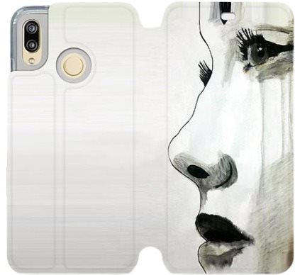 Flip case for mobile Huawei P20 Lite - MF08S Face of a girl - Phone Cover - Main image