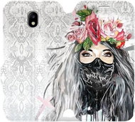 Flip case for Samsung Galaxy J5 2017 - MF12P Lady with flowers and mask - Phone Cover