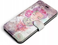 Flip mobile phone case Apple iPhone 8 - MF15S Lady with pink hair - Phone Cover