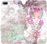 Flipové pouzdro na mobil Huawei Nova 3 - MF15S Dáma s růžovými vlasy - Kryt na mobil