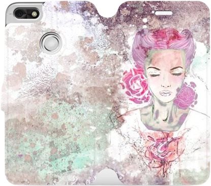 Flip mobile phone case Huawei P9 Lite mini - MF15S Lady with pink hair - Phone Cover - Main image