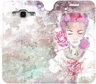 Flip mobile phone case Samsung Galaxy J5 2017 - MF15S Lady with pink hair - Phone Cover