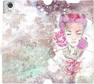 Flip case for Sony Xperia L1 - MF15S Lady with pink hair - Phone Cover