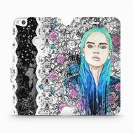 Flip mobile phone case Huawei P9 Lite 2017 - MF16S Girl with teal hair - Phone Cover