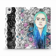Flip mobile phone case Sony Xperia L1 - MF16S Girl with teal hair - Phone Cover