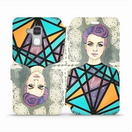 Flip case for Honor 7 Lite - MF20S Lady with purple hair - Phone Cover