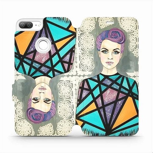 Flip case for Honor 9 Lite - MF20S Lady with purple hair - Phone Cover - Main image