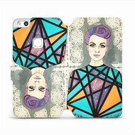Flip mobile phone case Huawei P10 Lite - MF20S Lady with purple hair - Phone Cover