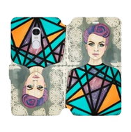 Flip mobile phone case Xiaomi Redmi Note 4 Global - MF20S Lady with purple hair - Phone Cover