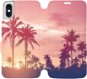 Flip mobile case for Apple iPhone XS - M134P Palms and pink sky - Phone Cover