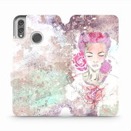 Flip case for Honor 8X - MF15S Lady with pink hair - Phone Cover