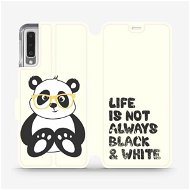 Flip case for Samsung Galaxy A7 2018 - M041S Panda - life is not always black and white - Phone Cover