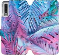Flip case for Samsung Galaxy A7 2018 - MG10S Purple and blue leaves - Phone Cover