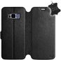 Flip case for Samsung Galaxy S8 - Black - Leather - Black Leather - Phone Cover