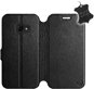 Phone Cover Flip case for Samsung Xcover 4 - Black - Leather - Black Leather - Kryt na mobil