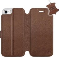 Flip mobile case Apple iPhone 7 - Brown - Leather - Brown Leather - Phone Cover