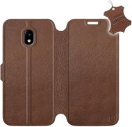 Flip case for Samsung Galaxy J3 2017 - Brown - leather - Brown Leather - Phone Cover