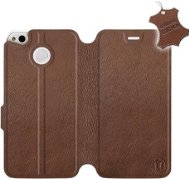 Kryt na mobil Flip puzdro na mobil Xiaomi Redmi 4X – Hnedé – kožené – Brown Leather - Kryt na mobil