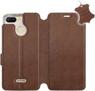 Flip case for Xiaomi Redmi 6 - Brown - Leather - Brown Leather - Phone Cover