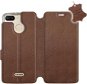 Flip case for Xiaomi Redmi 6 - Brown - Leather - Brown Leather - Phone Cover