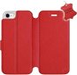 Flip mobile case Apple iPhone 7 - Red - leather - Red Leather - Phone Cover