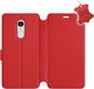 Flip puzdro na mobil Xiaomi Redmi Note 4 Global – Červené – kožené – Red Leather - Kryt na mobil
