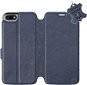 Flip puzdro na mobil Honor 7S – Modré – kožené – Blue Leather - Kryt na mobil
