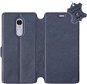 Phone Cover Flip case for Xiaomi Redmi Note 4 Global - Blue - leather - Blue Leather - Kryt na mobil