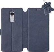 Kryt na mobil Flip puzdro na mobil Xiaomi Redmi Note 4 Global – Modré – kožené – Blue Leather - Kryt na mobil