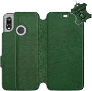 Flip puzdro na mobil Huawei P20 Lite – Zelené  – kožené – Green Leather - Kryt na mobil
